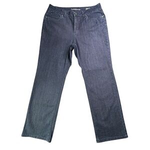 Croft & Barrow Classic Fit Straight Leg Jeans Womens Size 12 Short Dark Blue